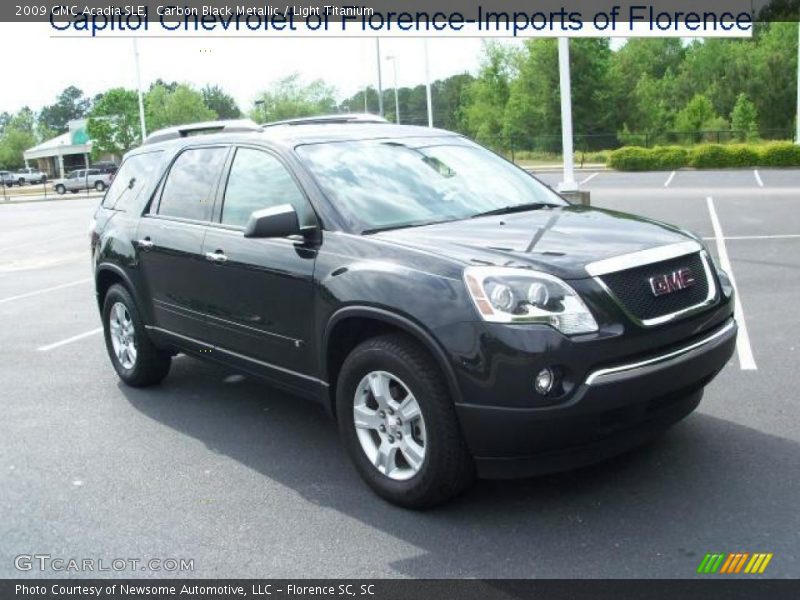 Carbon Black Metallic / Light Titanium 2009 GMC Acadia SLE