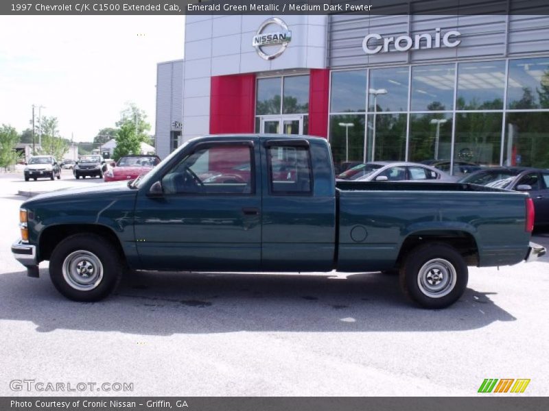 Emerald Green Metallic / Medium Dark Pewter 1997 Chevrolet C/K C1500 Extended Cab