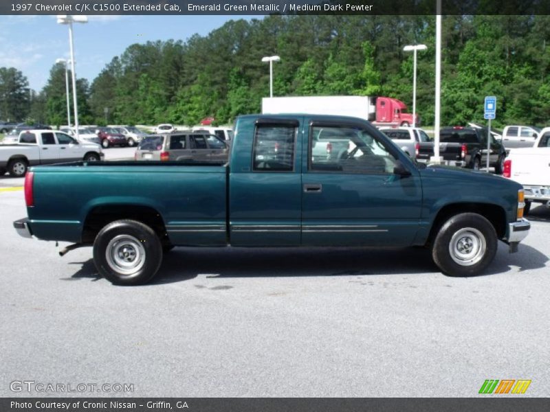 Emerald Green Metallic / Medium Dark Pewter 1997 Chevrolet C/K C1500 Extended Cab