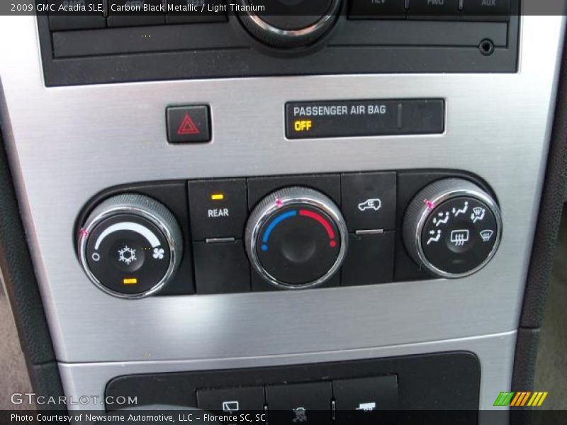 Carbon Black Metallic / Light Titanium 2009 GMC Acadia SLE