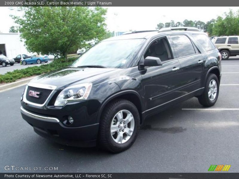 Carbon Black Metallic / Light Titanium 2009 GMC Acadia SLE