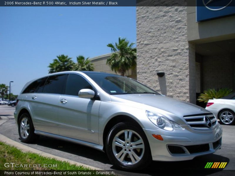 Iridium Silver Metallic / Black 2006 Mercedes-Benz R 500 4Matic