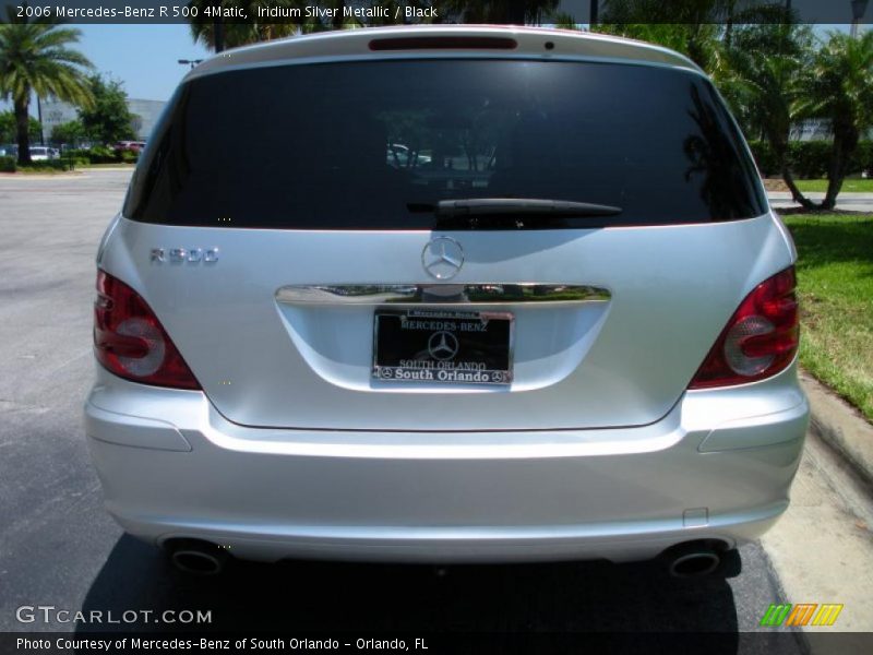Iridium Silver Metallic / Black 2006 Mercedes-Benz R 500 4Matic