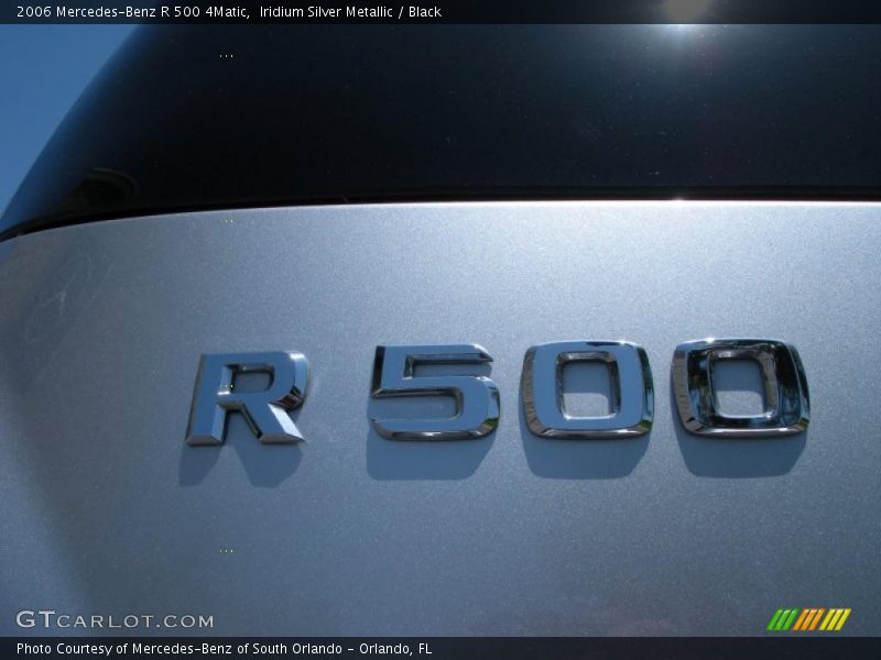 Iridium Silver Metallic / Black 2006 Mercedes-Benz R 500 4Matic