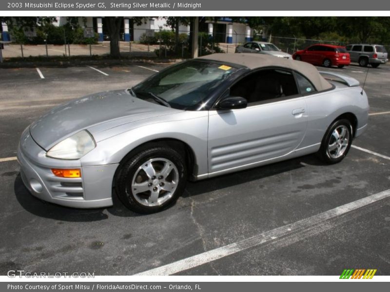Sterling Silver Metallic / Midnight 2003 Mitsubishi Eclipse Spyder GS