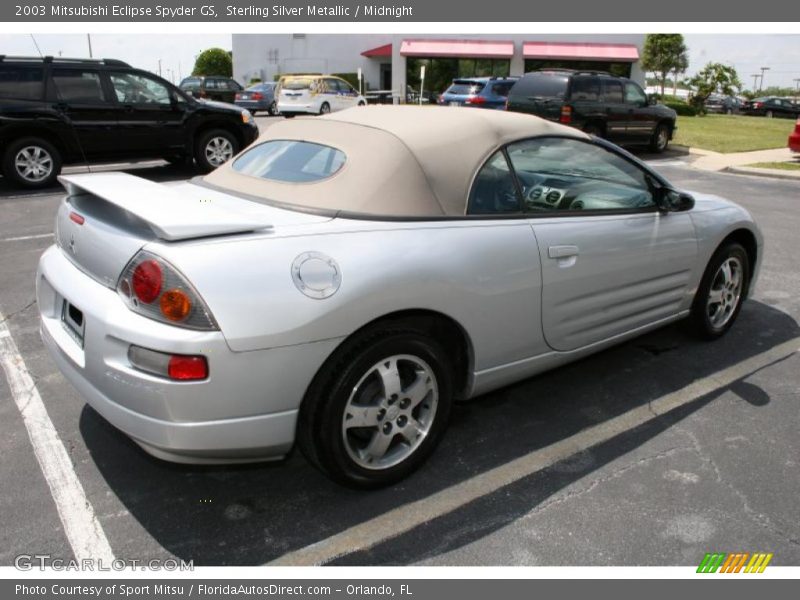 Sterling Silver Metallic / Midnight 2003 Mitsubishi Eclipse Spyder GS