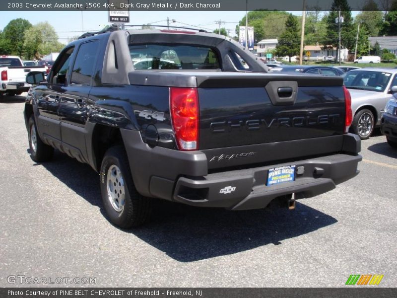 Dark Gray Metallic / Dark Charcoal 2003 Chevrolet Avalanche 1500 4x4