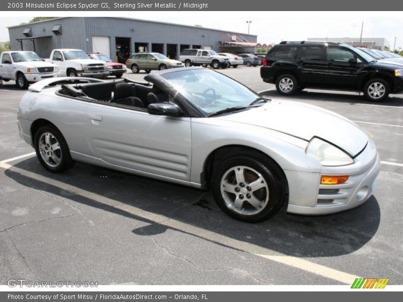 Sterling Silver Metallic / Midnight 2003 Mitsubishi Eclipse Spyder GS