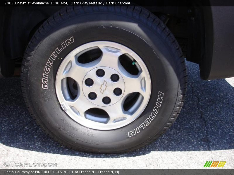 Dark Gray Metallic / Dark Charcoal 2003 Chevrolet Avalanche 1500 4x4