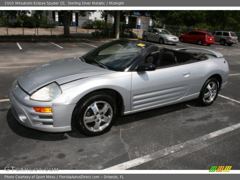 Sterling Silver Metallic / Midnight 2003 Mitsubishi Eclipse Spyder GS