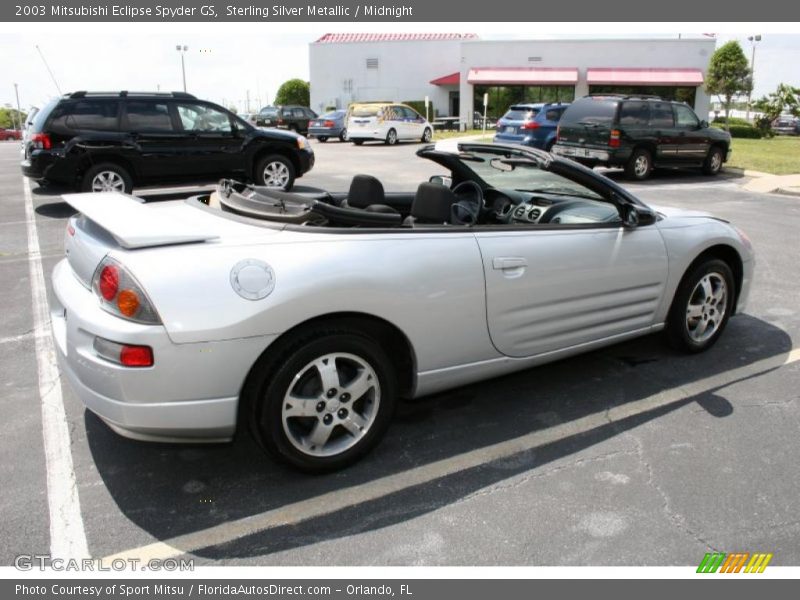 Sterling Silver Metallic / Midnight 2003 Mitsubishi Eclipse Spyder GS