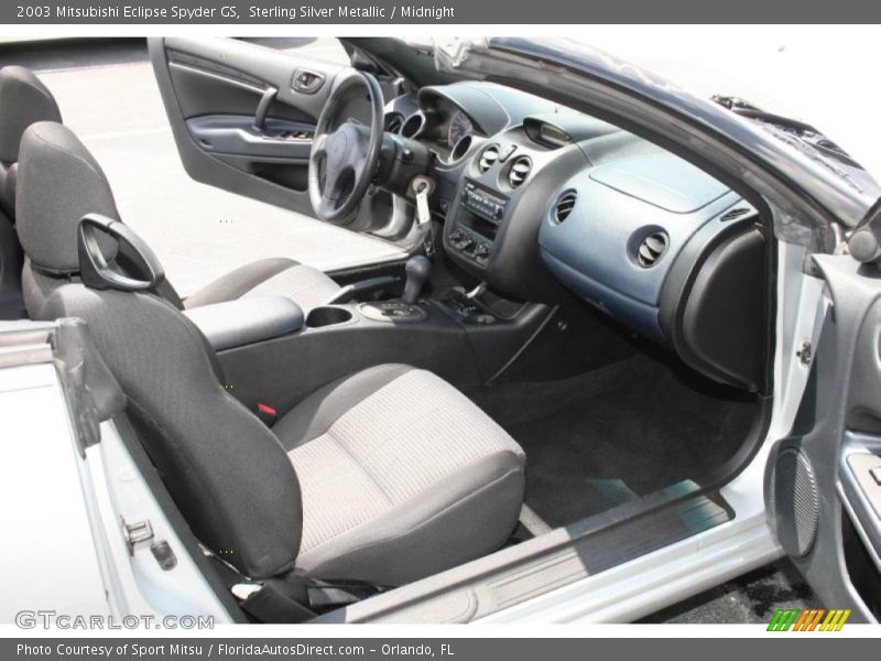 Sterling Silver Metallic / Midnight 2003 Mitsubishi Eclipse Spyder GS