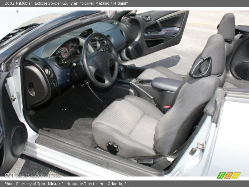 Sterling Silver Metallic / Midnight 2003 Mitsubishi Eclipse Spyder GS