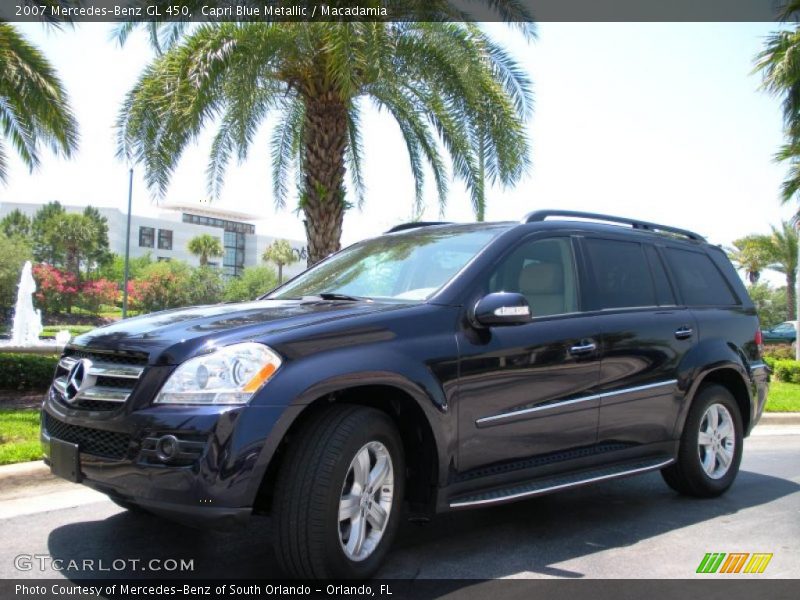 Capri Blue Metallic / Macadamia 2007 Mercedes-Benz GL 450