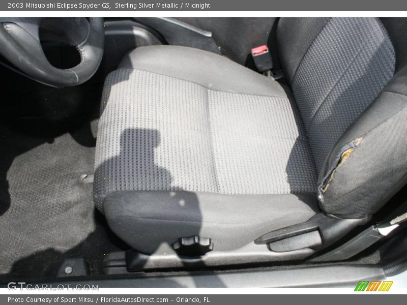 Sterling Silver Metallic / Midnight 2003 Mitsubishi Eclipse Spyder GS