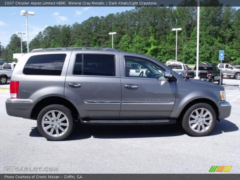 Mineral Gray Metallic / Dark Khaki/Light Graystone 2007 Chrysler Aspen Limited HEMI