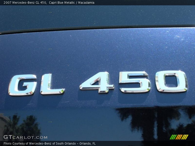 Capri Blue Metallic / Macadamia 2007 Mercedes-Benz GL 450