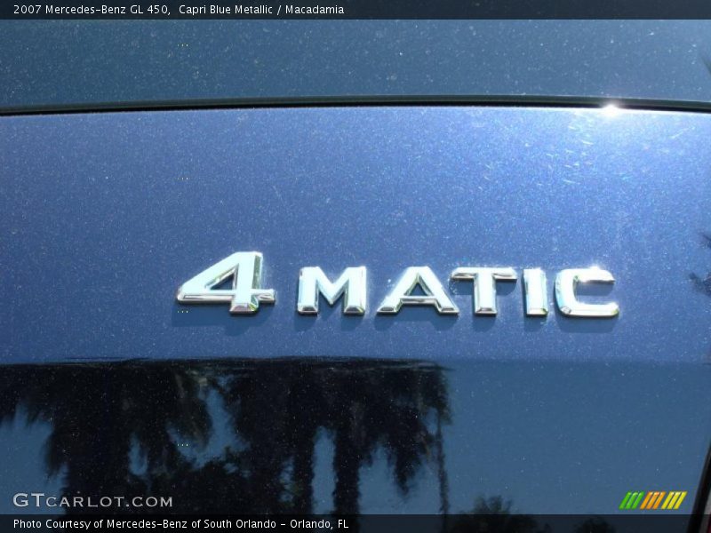 Capri Blue Metallic / Macadamia 2007 Mercedes-Benz GL 450