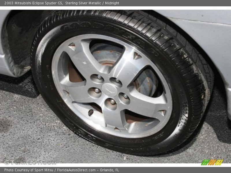 Sterling Silver Metallic / Midnight 2003 Mitsubishi Eclipse Spyder GS