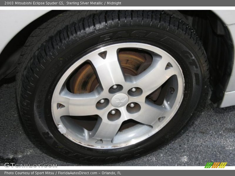 Sterling Silver Metallic / Midnight 2003 Mitsubishi Eclipse Spyder GS