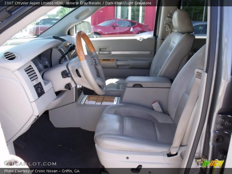 Mineral Gray Metallic / Dark Khaki/Light Graystone 2007 Chrysler Aspen Limited HEMI