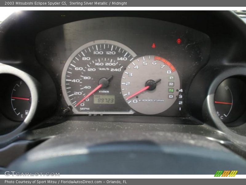 Sterling Silver Metallic / Midnight 2003 Mitsubishi Eclipse Spyder GS