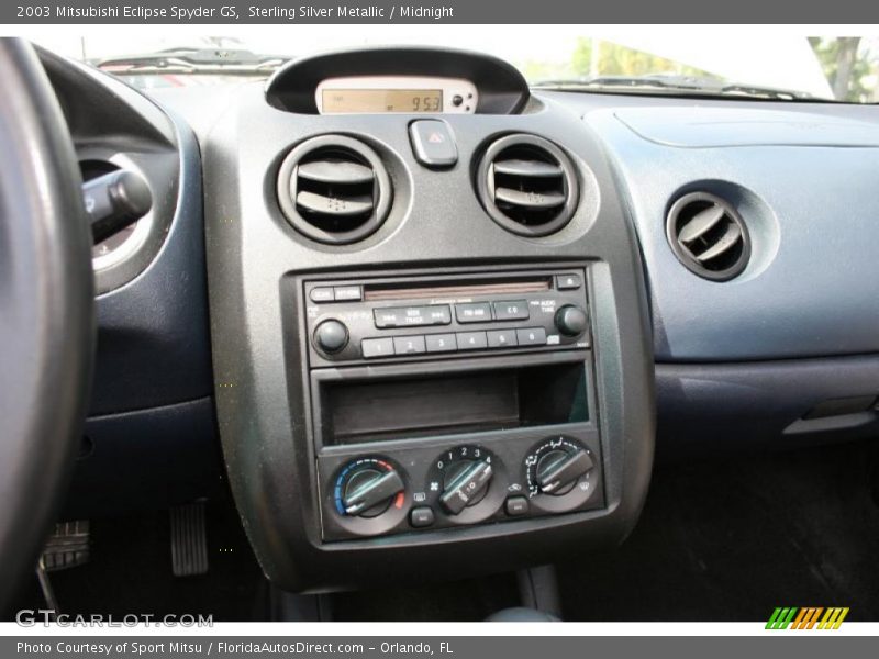 Sterling Silver Metallic / Midnight 2003 Mitsubishi Eclipse Spyder GS
