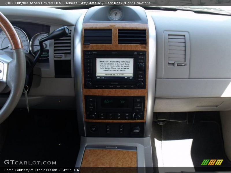 Mineral Gray Metallic / Dark Khaki/Light Graystone 2007 Chrysler Aspen Limited HEMI