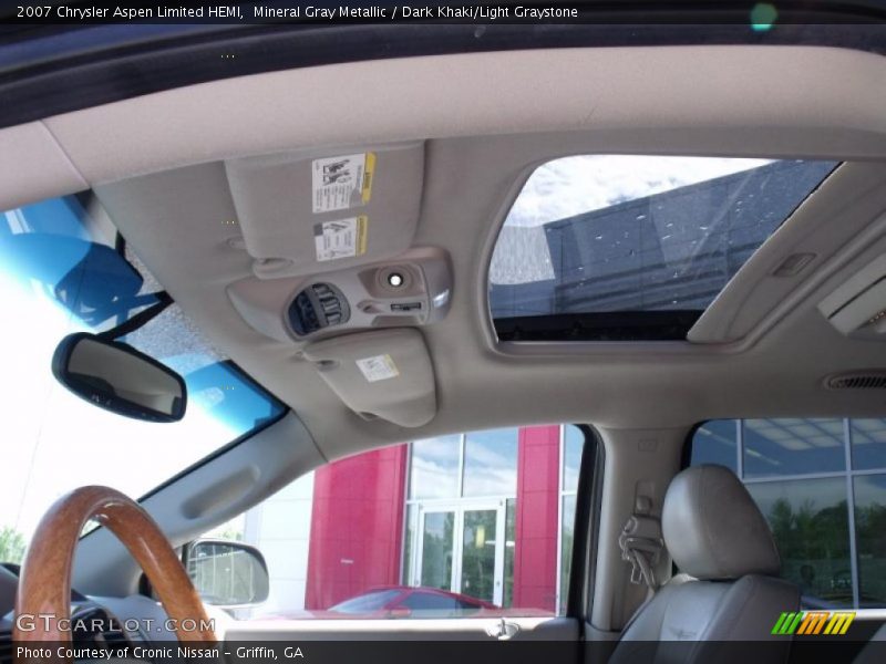 Mineral Gray Metallic / Dark Khaki/Light Graystone 2007 Chrysler Aspen Limited HEMI