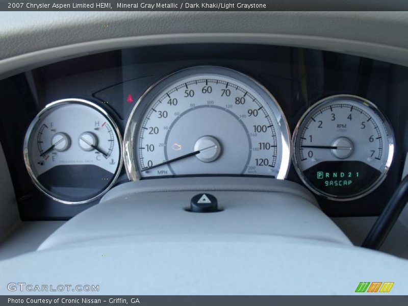 Mineral Gray Metallic / Dark Khaki/Light Graystone 2007 Chrysler Aspen Limited HEMI