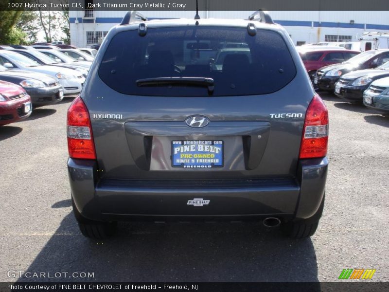 Dark Titanium Gray Metallic / Gray 2007 Hyundai Tucson GLS
