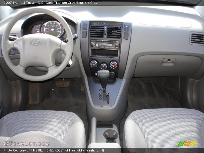 Dark Titanium Gray Metallic / Gray 2007 Hyundai Tucson GLS