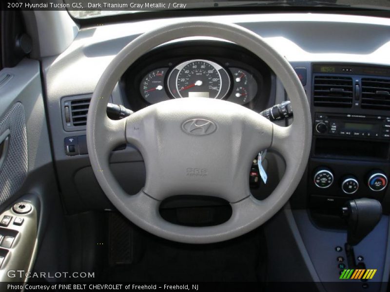 Dark Titanium Gray Metallic / Gray 2007 Hyundai Tucson GLS