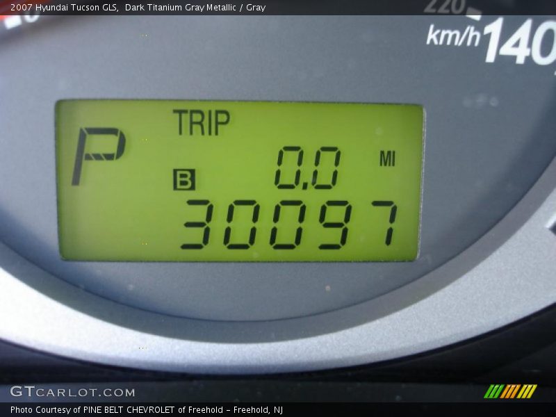 Dark Titanium Gray Metallic / Gray 2007 Hyundai Tucson GLS