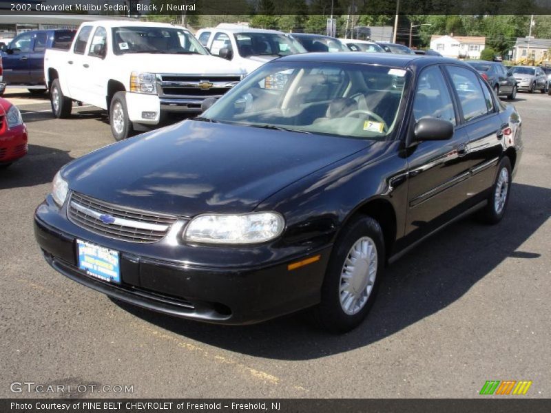 Black / Neutral 2002 Chevrolet Malibu Sedan