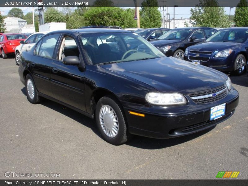 Black / Neutral 2002 Chevrolet Malibu Sedan