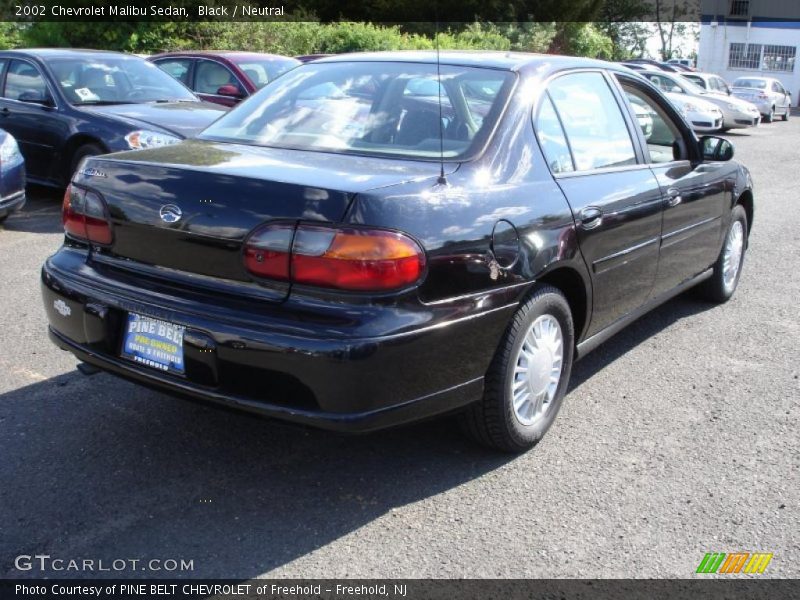 Black / Neutral 2002 Chevrolet Malibu Sedan