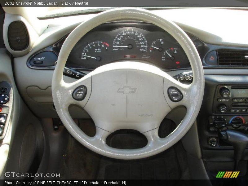 Black / Neutral 2002 Chevrolet Malibu Sedan