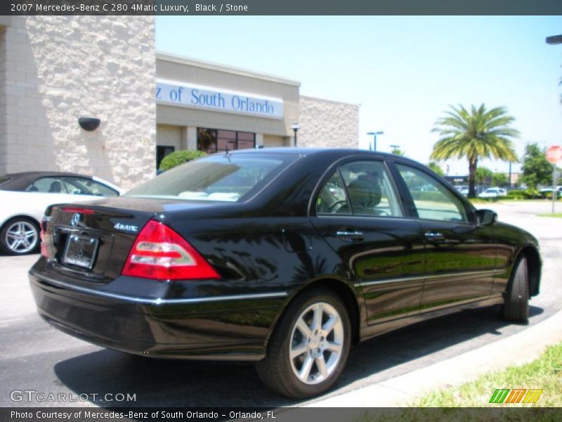 Black / Stone 2007 Mercedes-Benz C 280 4Matic Luxury