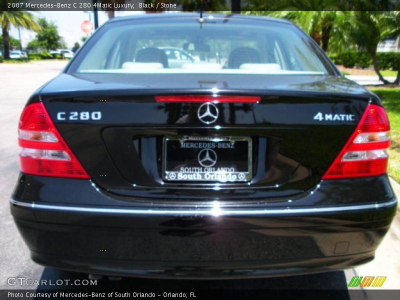 Black / Stone 2007 Mercedes-Benz C 280 4Matic Luxury