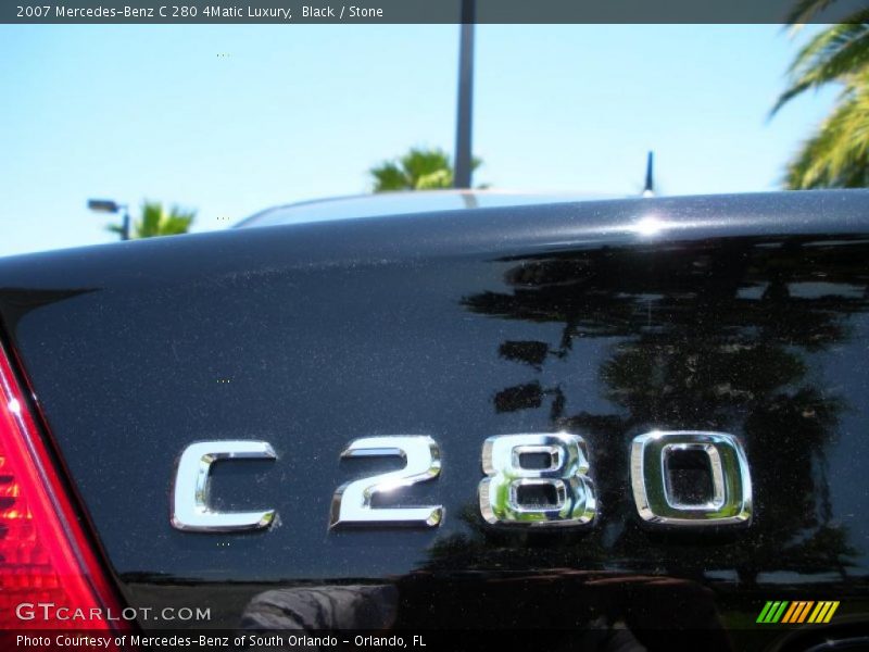 Black / Stone 2007 Mercedes-Benz C 280 4Matic Luxury