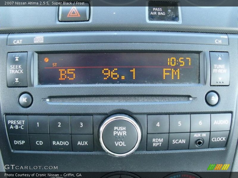 Super Black / Frost 2007 Nissan Altima 2.5 S