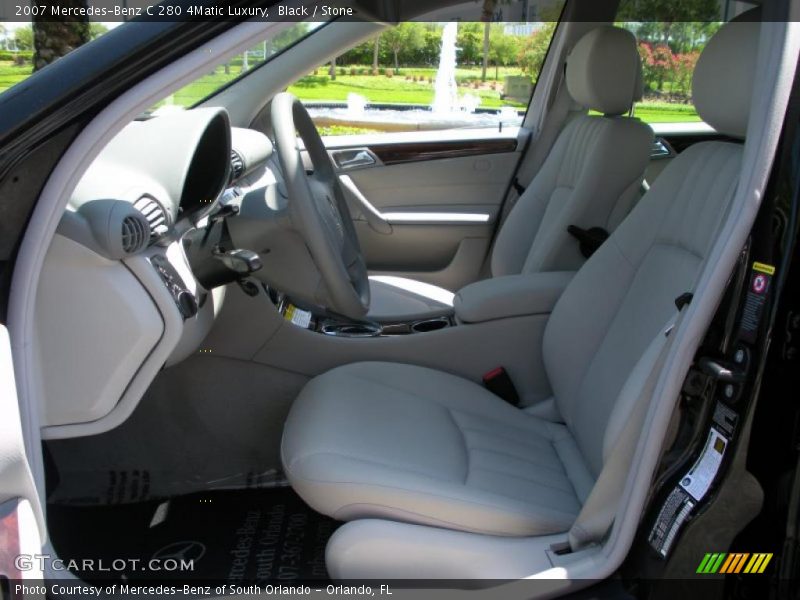 Black / Stone 2007 Mercedes-Benz C 280 4Matic Luxury