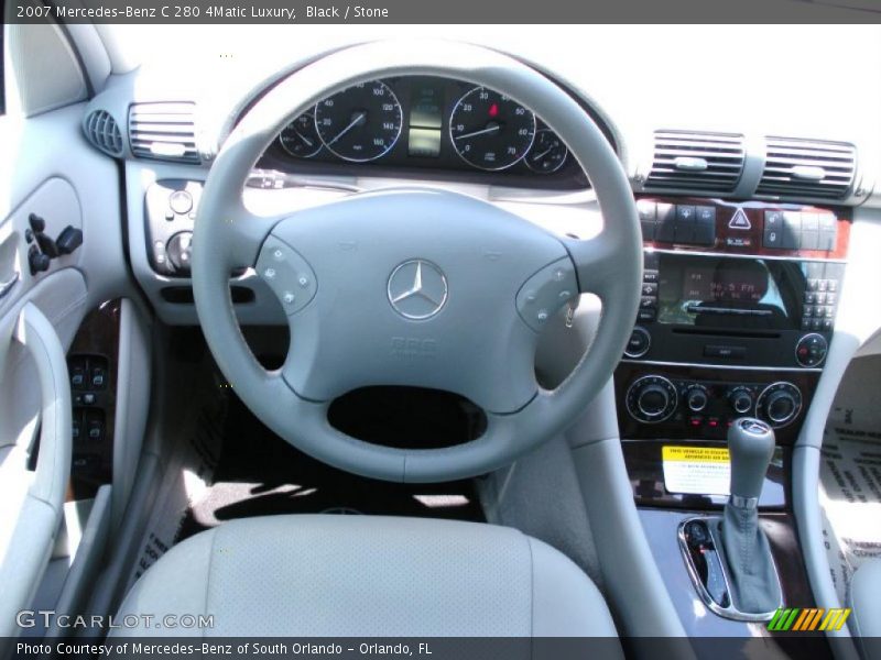 Black / Stone 2007 Mercedes-Benz C 280 4Matic Luxury