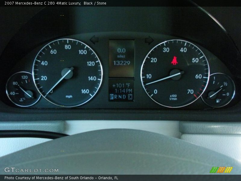 Black / Stone 2007 Mercedes-Benz C 280 4Matic Luxury