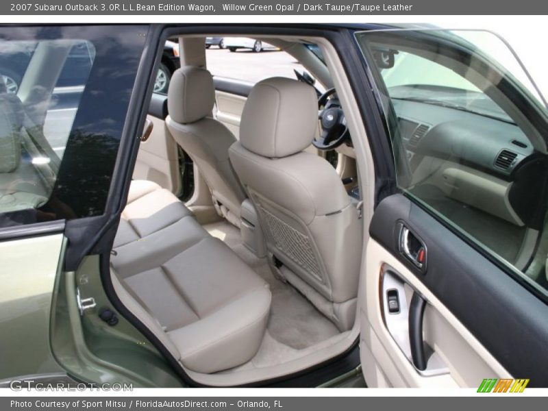 Willow Green Opal / Dark Taupe/Taupe Leather 2007 Subaru Outback 3.0R L.L.Bean Edition Wagon