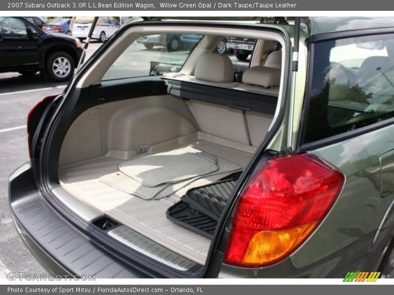 Willow Green Opal / Dark Taupe/Taupe Leather 2007 Subaru Outback 3.0R L.L.Bean Edition Wagon