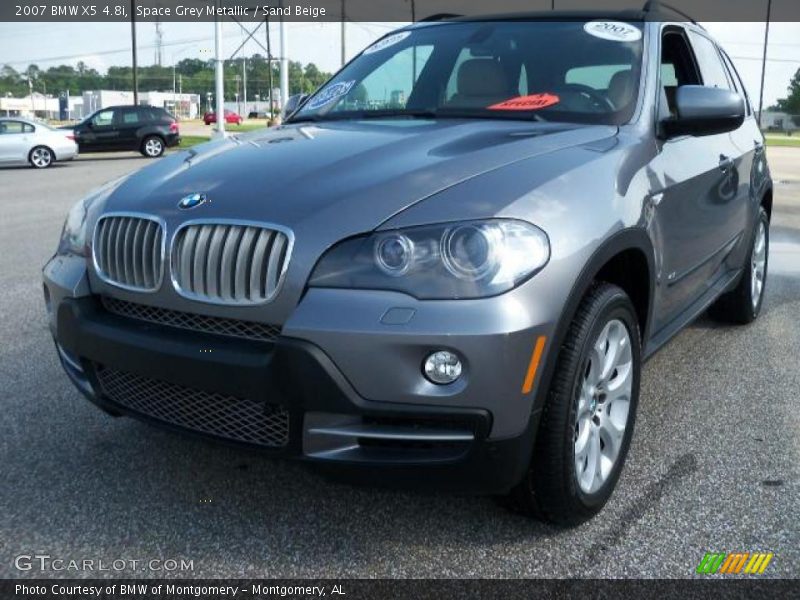 Space Grey Metallic / Sand Beige 2007 BMW X5 4.8i