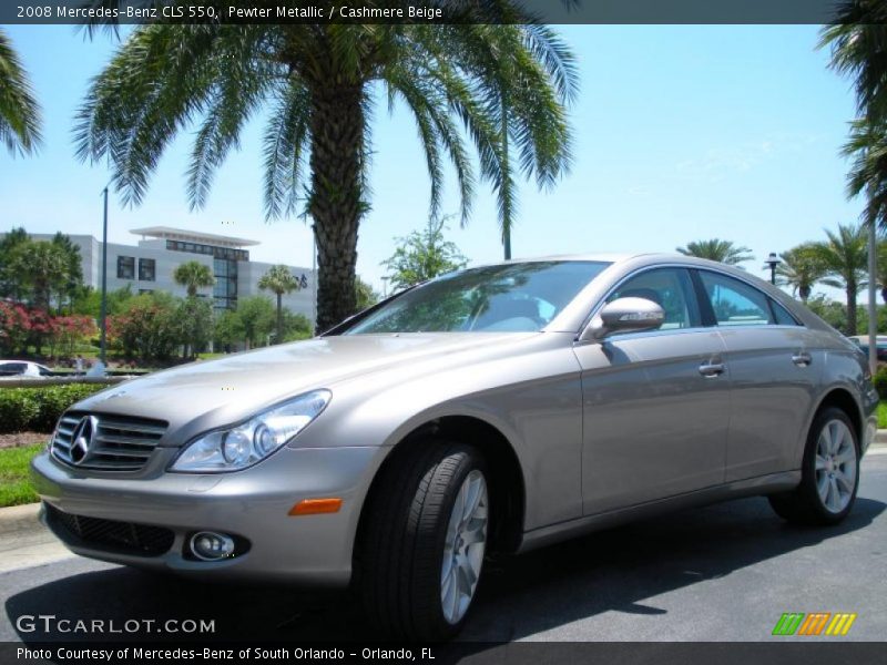 Pewter Metallic / Cashmere Beige 2008 Mercedes-Benz CLS 550