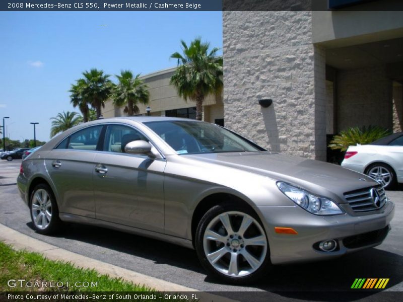 Pewter Metallic / Cashmere Beige 2008 Mercedes-Benz CLS 550
